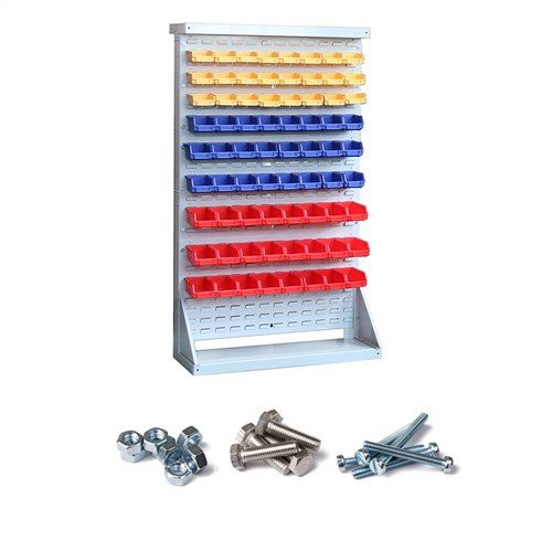 Väggmonterade plastförvaringsbehållare