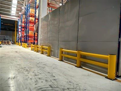 Plast Round Tube Rail Barriärer